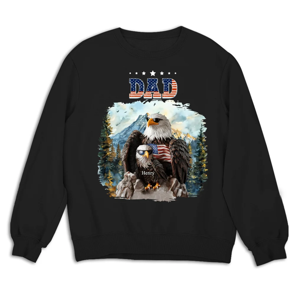 Eagle Papa - Personalized Custom Shirt - Image 13