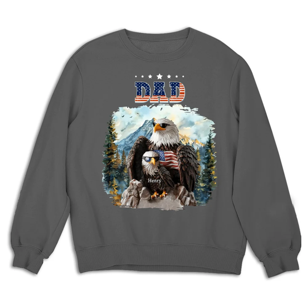 Eagle Papa - Personalized Custom Shirt - Image 14