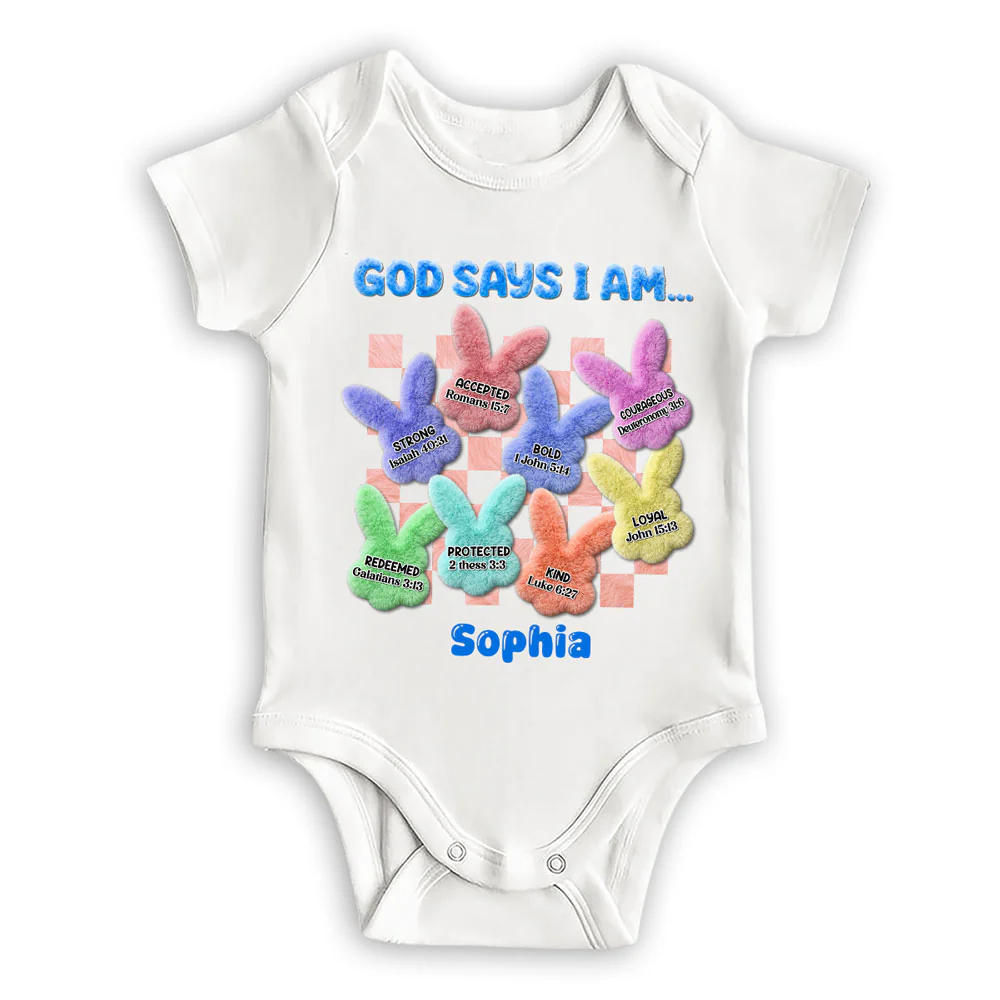 Easter Bible - Personalized Custom Baby Onesie