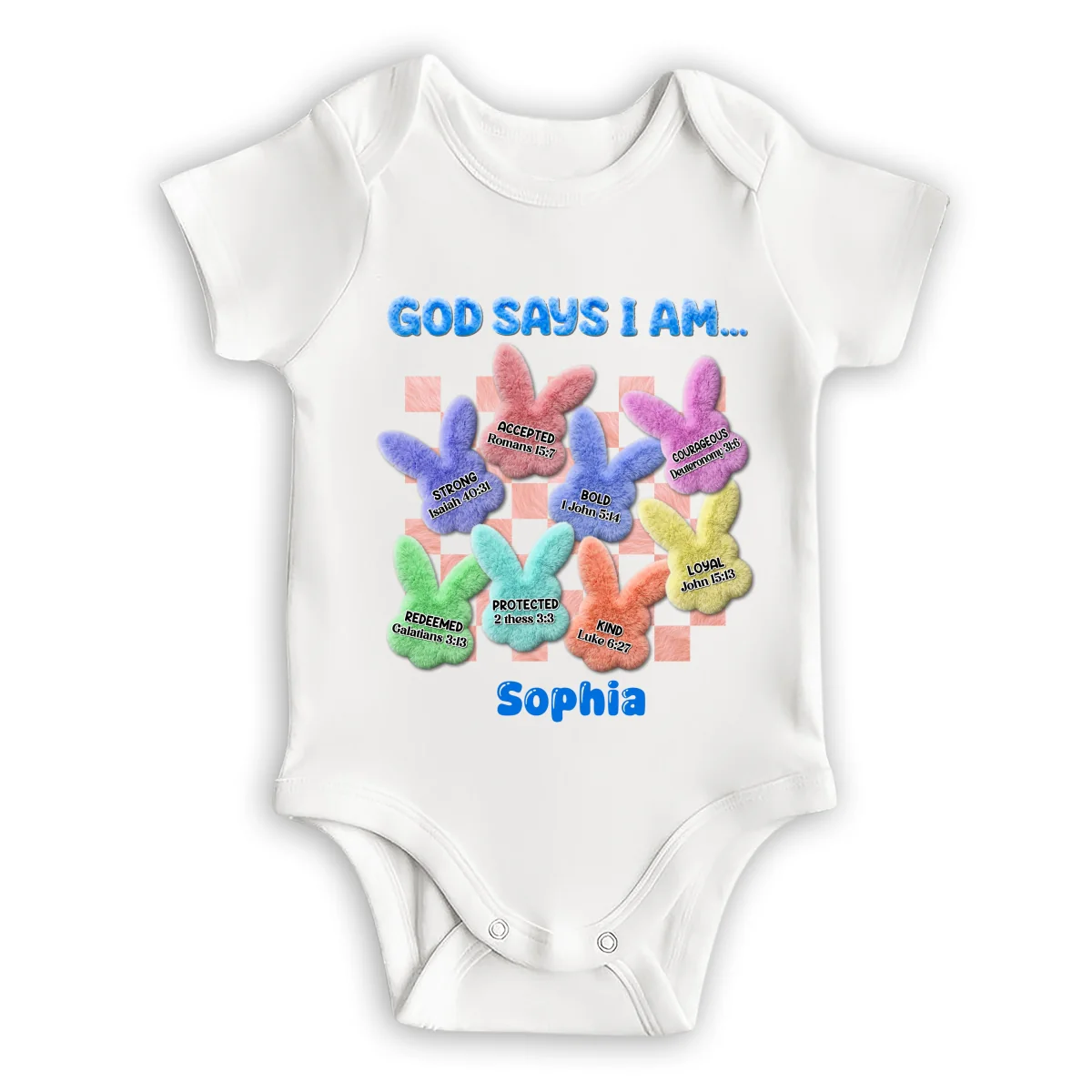 Easter Bible - Personalized Custom Baby Onesie - Image 6