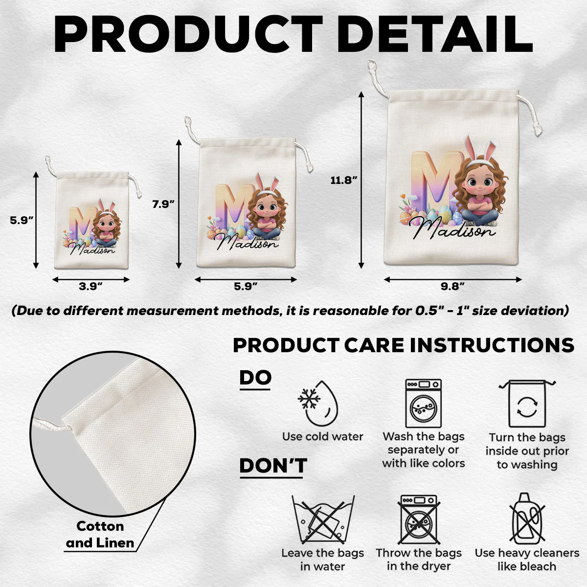 Eggs-tra Happy Easter - Personalized Custom Favor Bag - Image 4