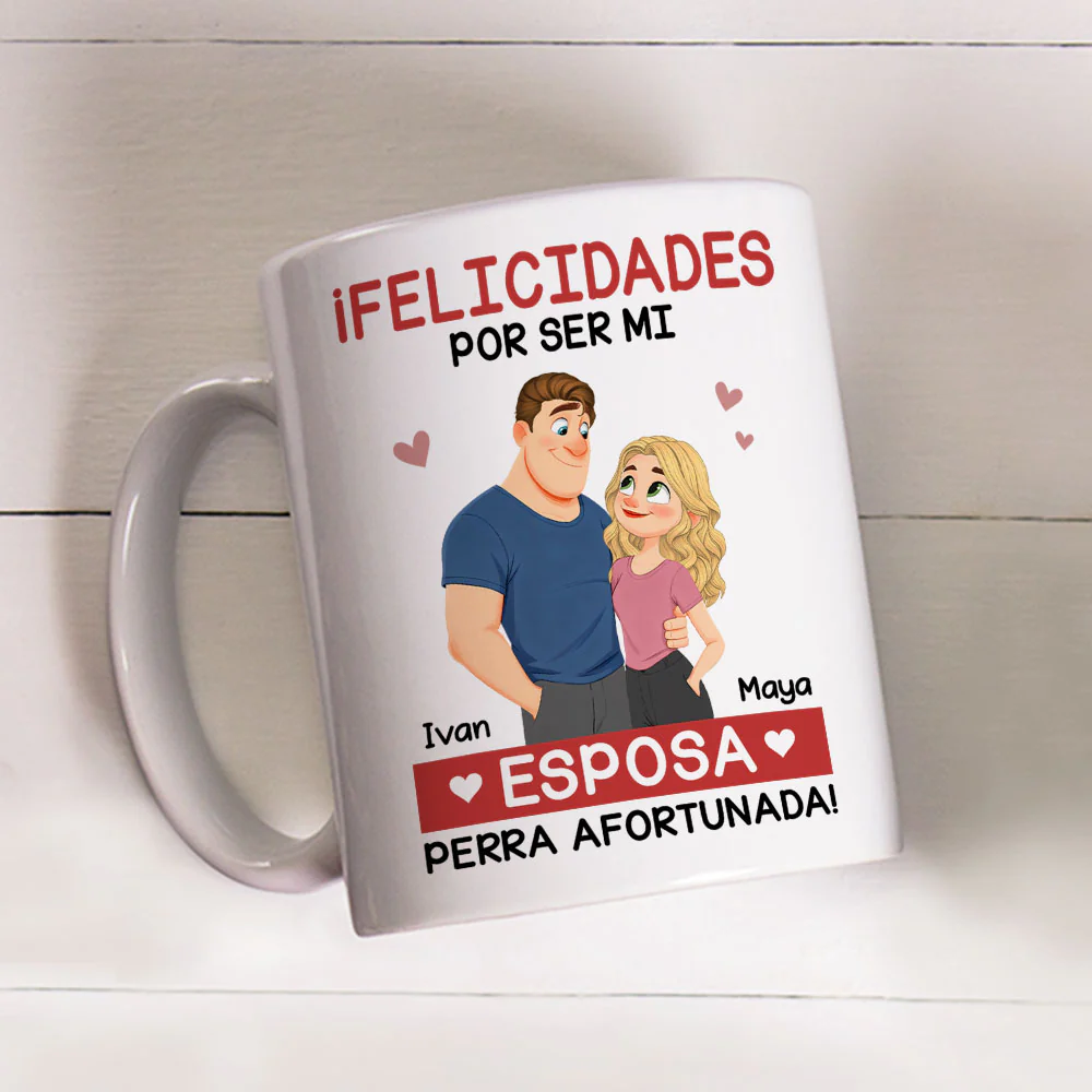 El amor eres tĂș - Taza de cafĂ© personalizada - Image 3