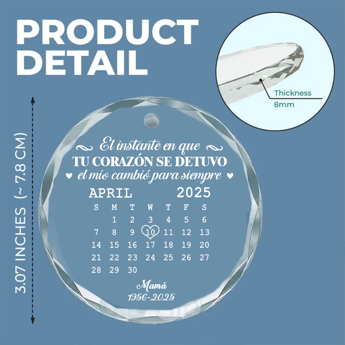 El Momento - Adorno de Cristal Personalizado - Image 6