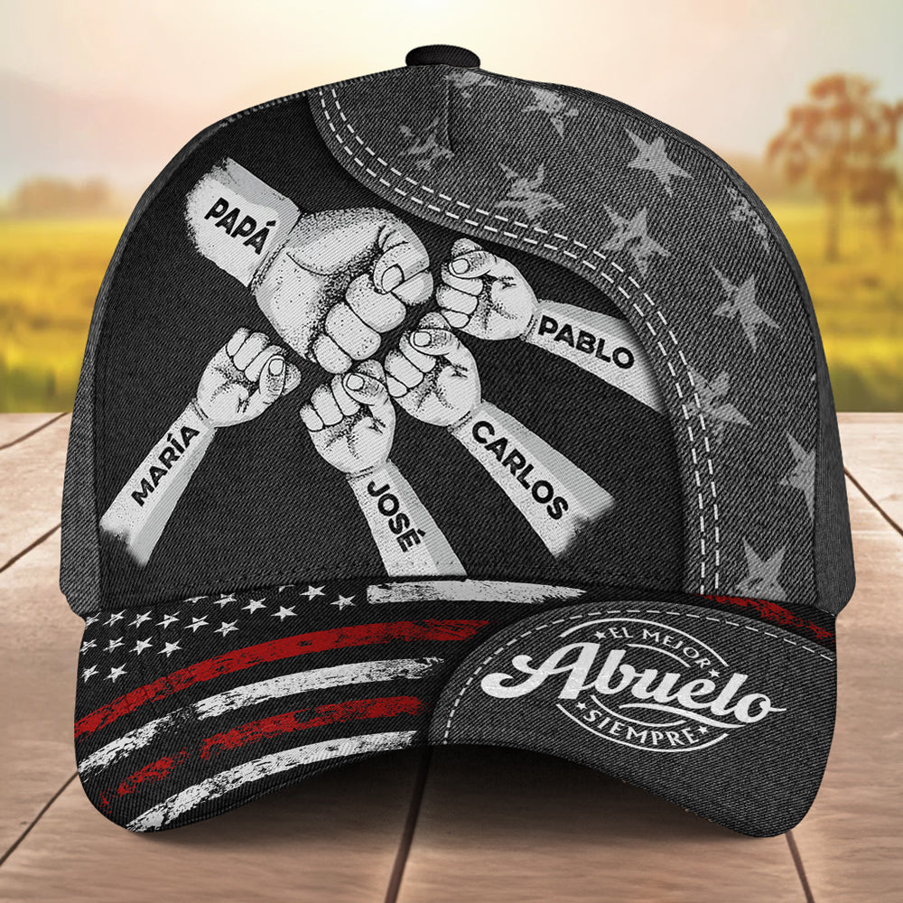 El Poder Del Abuelo Viene Del Amor - Gorra Clásica Personalizada - Image 2