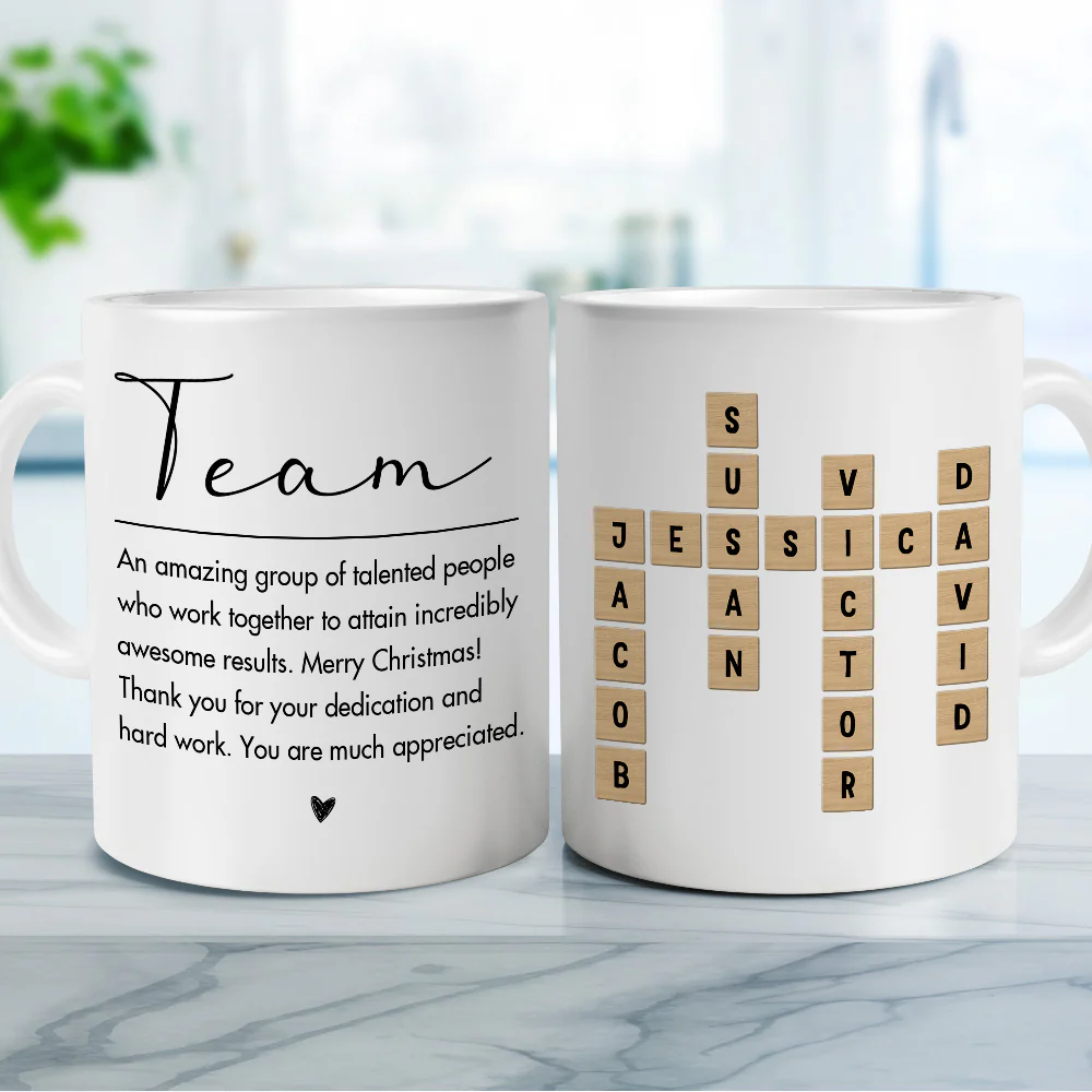 Employee 2025 Christmas Gift - Personalized Custom Coffee Mug - Image 2