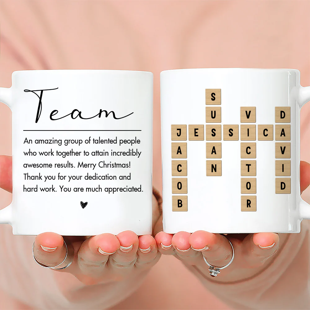 Employee 2025 Christmas Gift - Personalized Custom Coffee Mug - Image 3