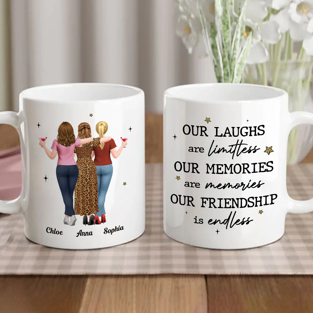 Endless Friendship - Personalized Custom Coffee Mug - Image 2
