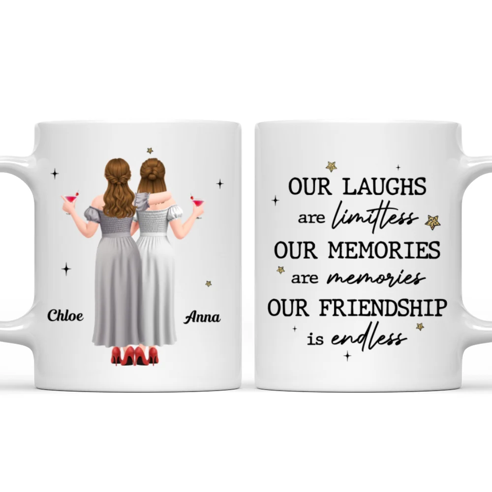Endless Friendship - Personalized Custom Coffee Mug - Image 6