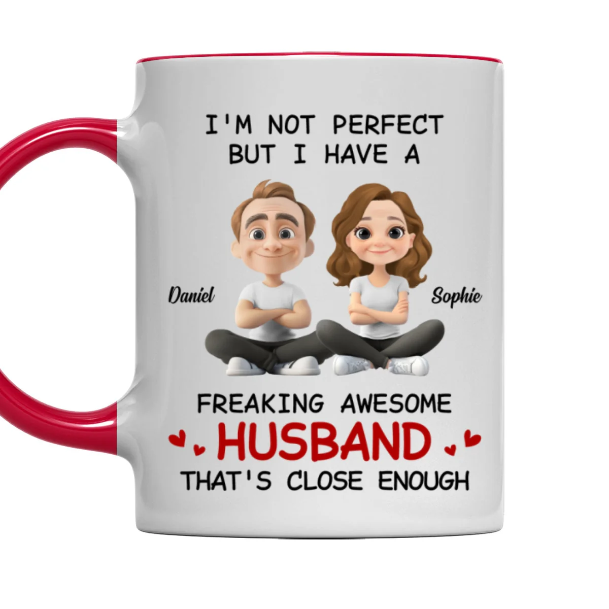 Endless Love - Personalized Custom Accent Mug - Image 9