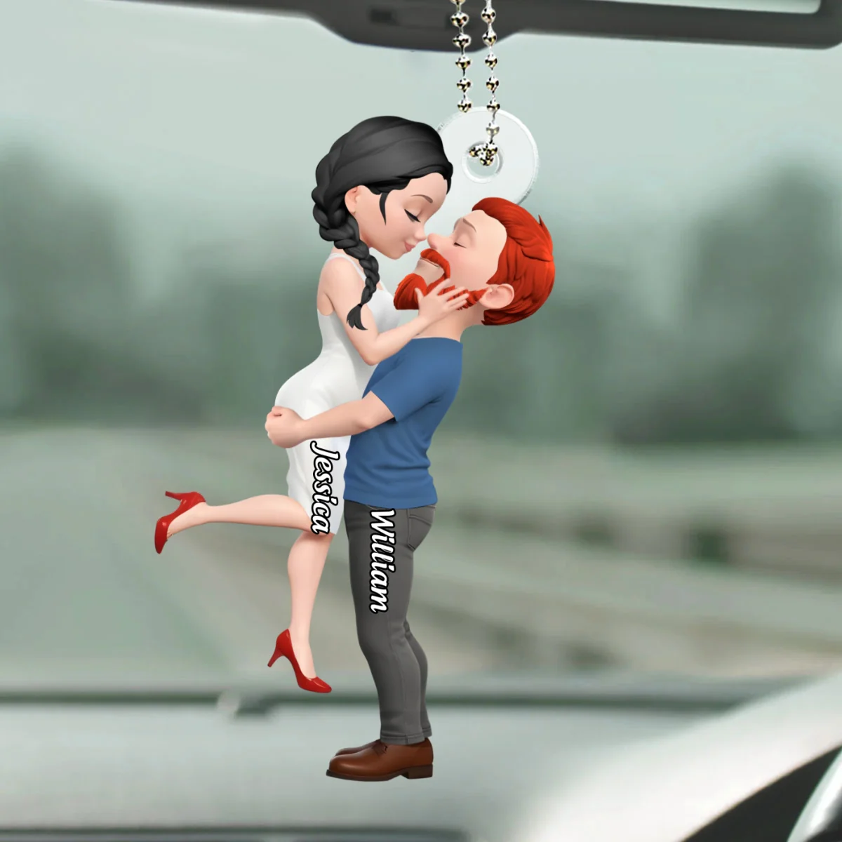 Endless Love - Personalized Custom Car Ornament - Image 7