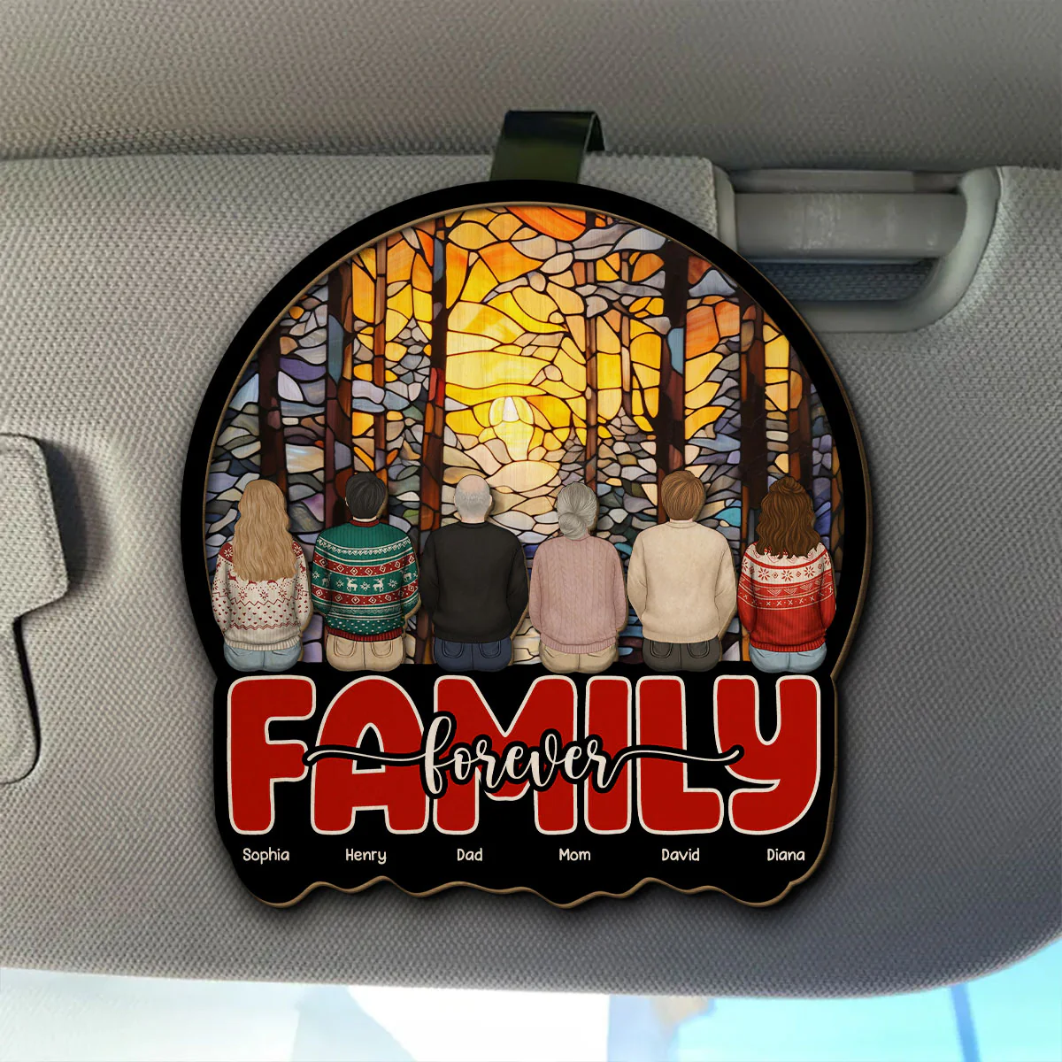 Endless Love - Personalized Custom Car Visor Clip - Image 5