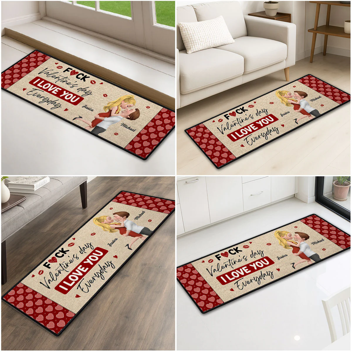 Endless Love - Personalized Custom Runner Rug - Image 2
