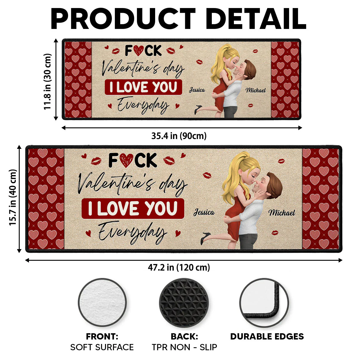 Endless Love - Personalized Custom Runner Rug - Image 7