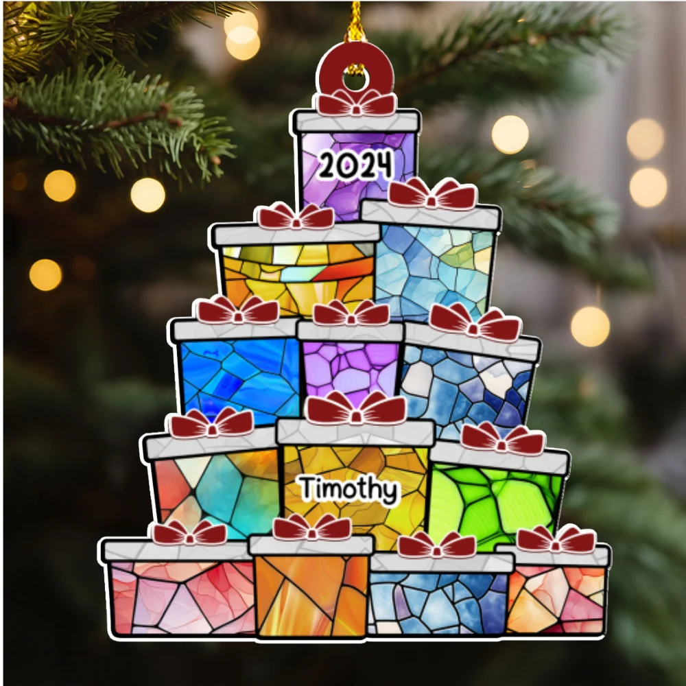 Enjoy Christmas Together - Personalized Custom Acrylic Ornament - Image 5