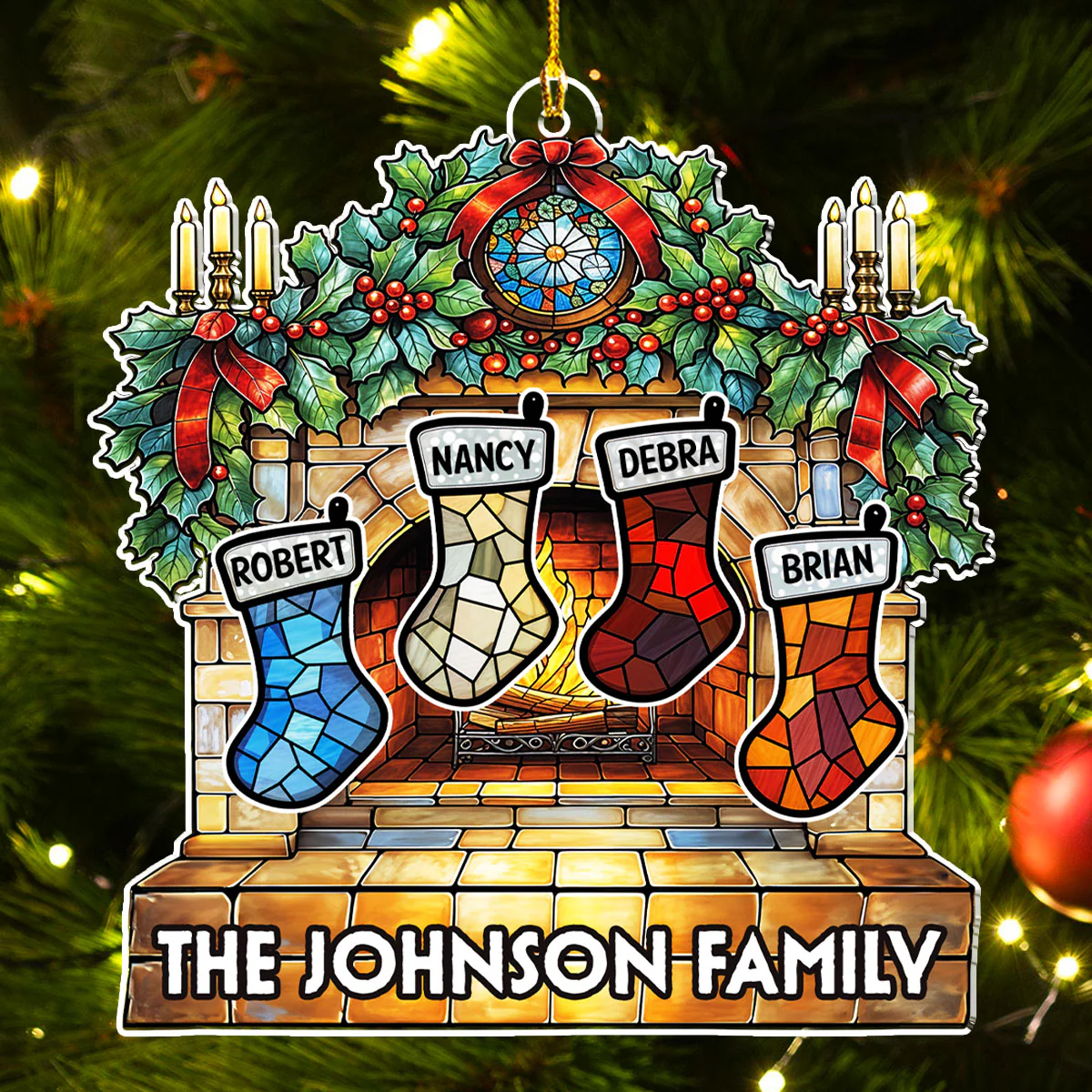 Enjoy Christmas Together Version 2 - Personalized Custom Acrylic Ornament - Image 4