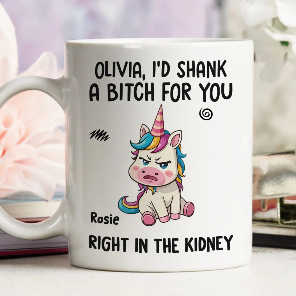 Enjoy Coffee, Share Smiles, Stand by Each Other - Personalized Custom Coffee Mug - Image 3