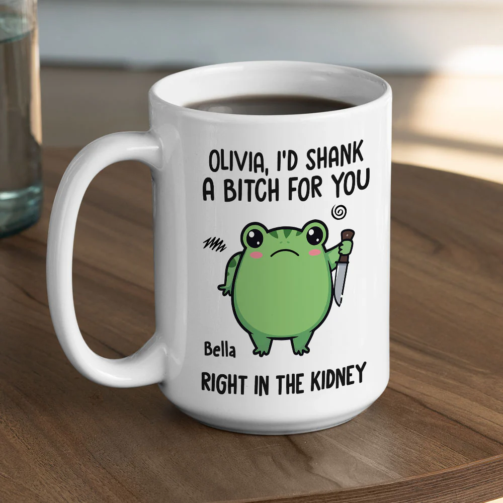 Enjoy Coffee, Share Smiles, Stand by Each Other - Personalized Custom Coffee Mug - Image 5