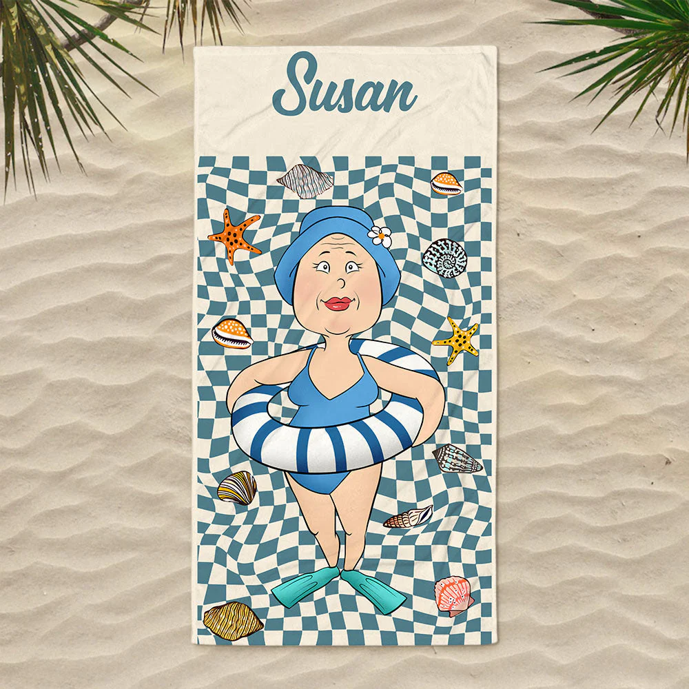 Enjoy Your Summer - Personalized Custom Beach Towel - Image 2