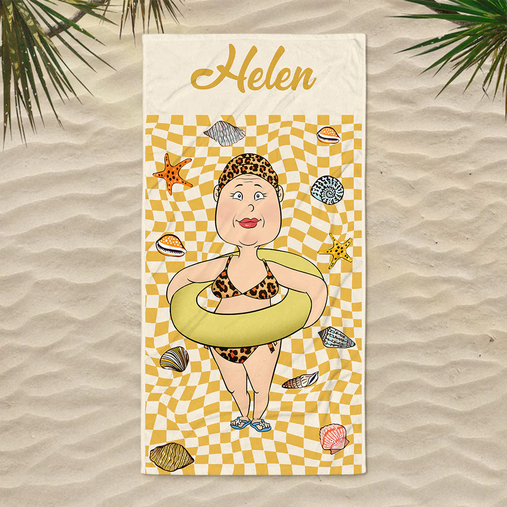 Enjoy Your Summer - Personalized Custom Beach Towel - Image 3
