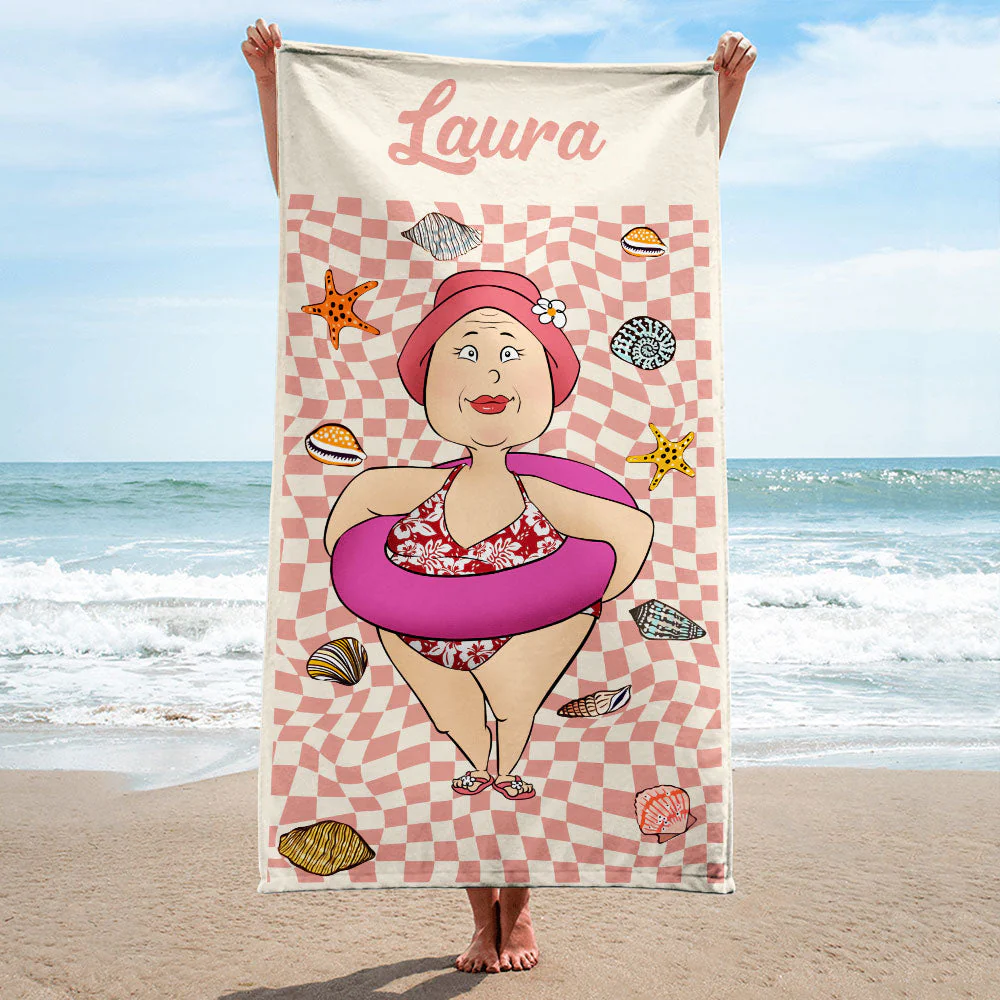 Enjoy Your Summer - Personalized Custom Beach Towel - Image 4