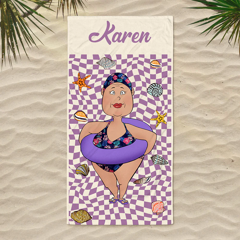 Enjoy Your Summer - Personalized Custom Beach Towel - Image 5