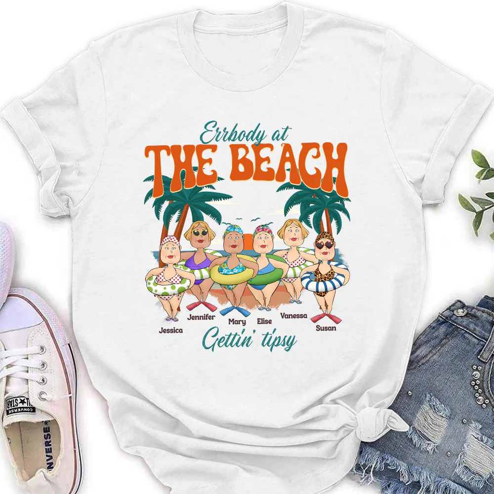 Errbody At The Beach - Personalized Custom Shirt - Image 4