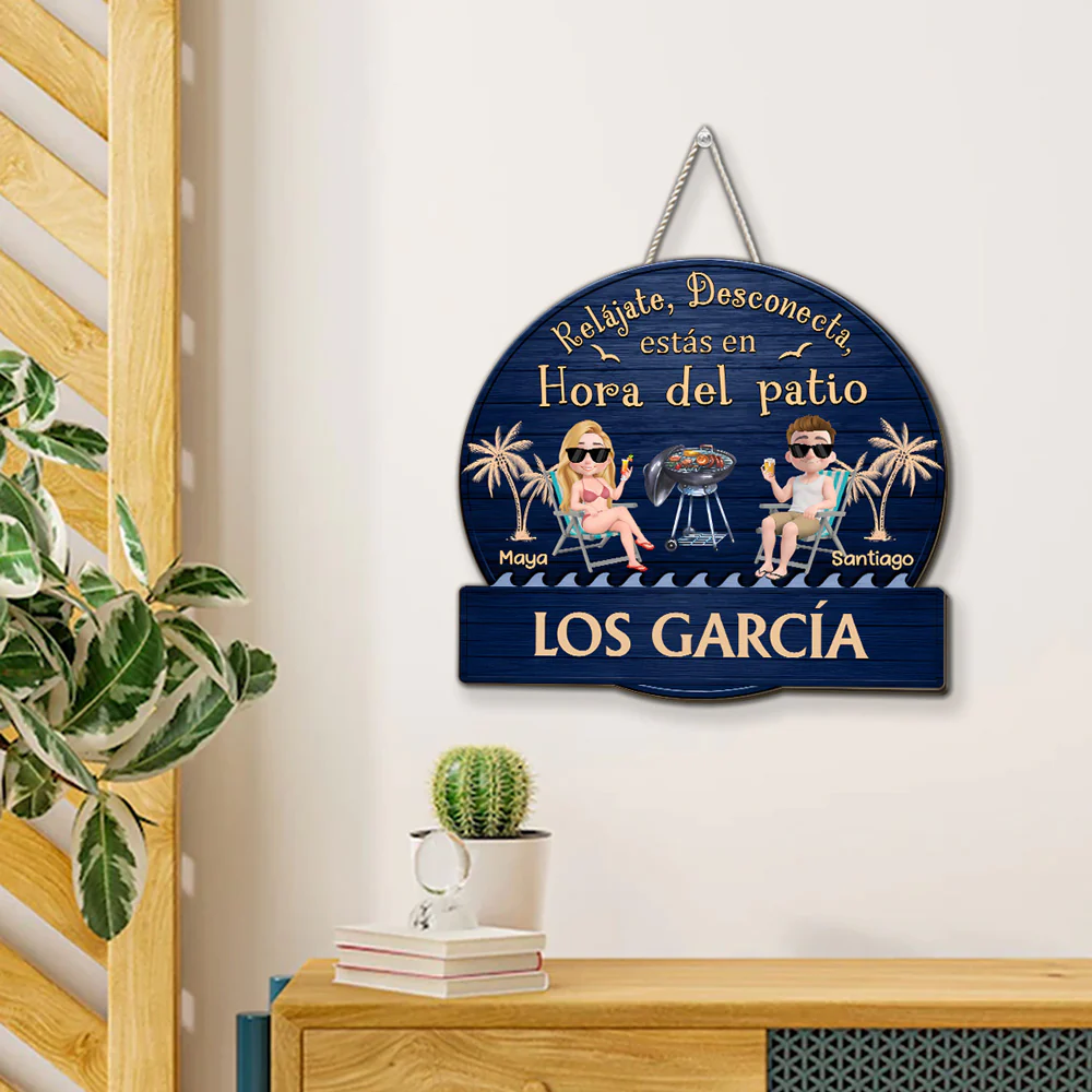 Es Hora Del Patio – Letrero De Madera Personalizado - Image 6