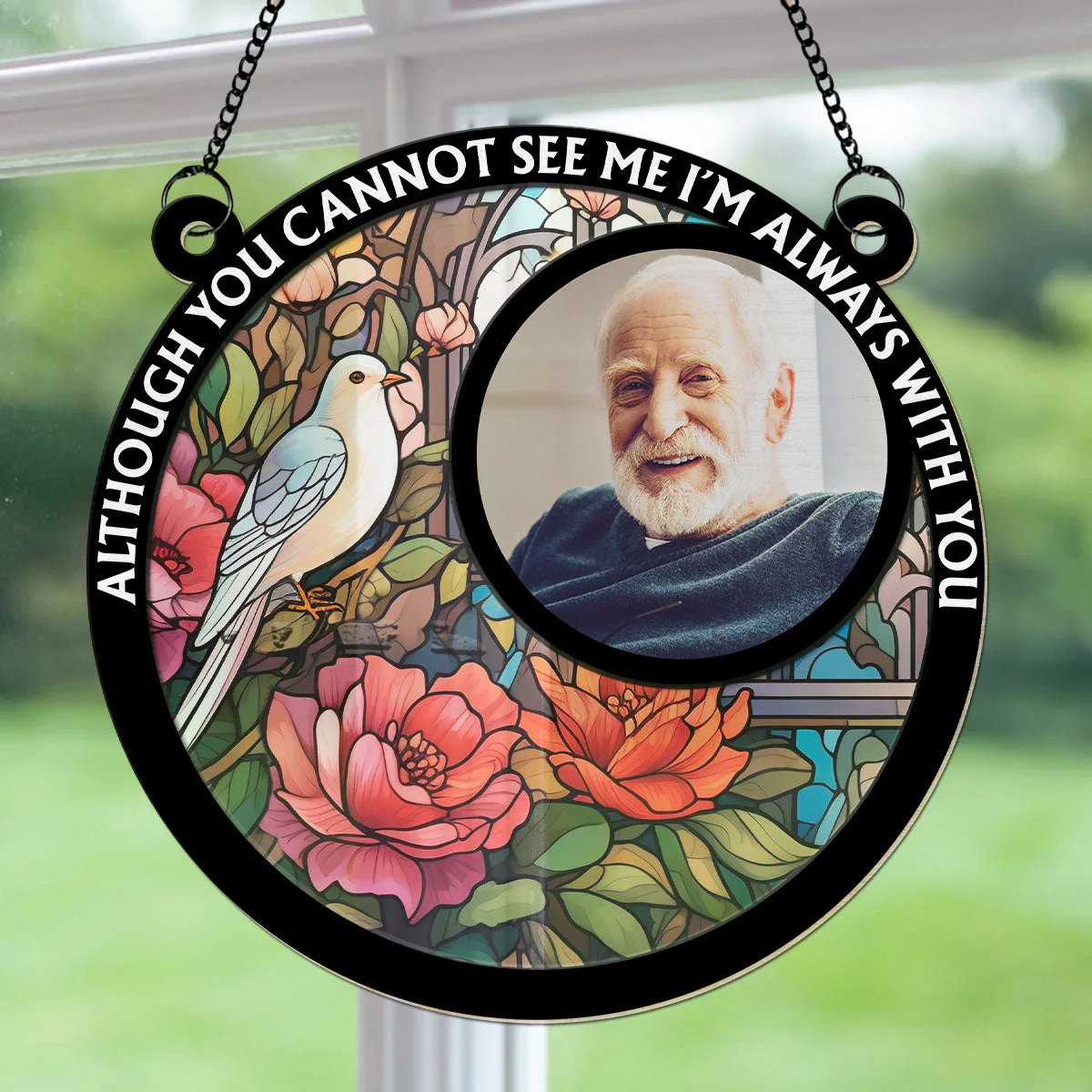 Eternally In My Heart - Personalized Custom Suncatcher - Image 4