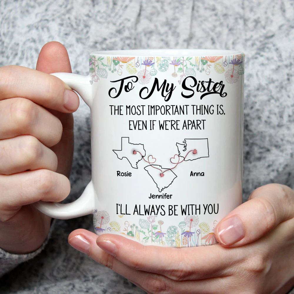 Even If We Are Apart Friend - Personalized Custom Coffee Mug - Image 3