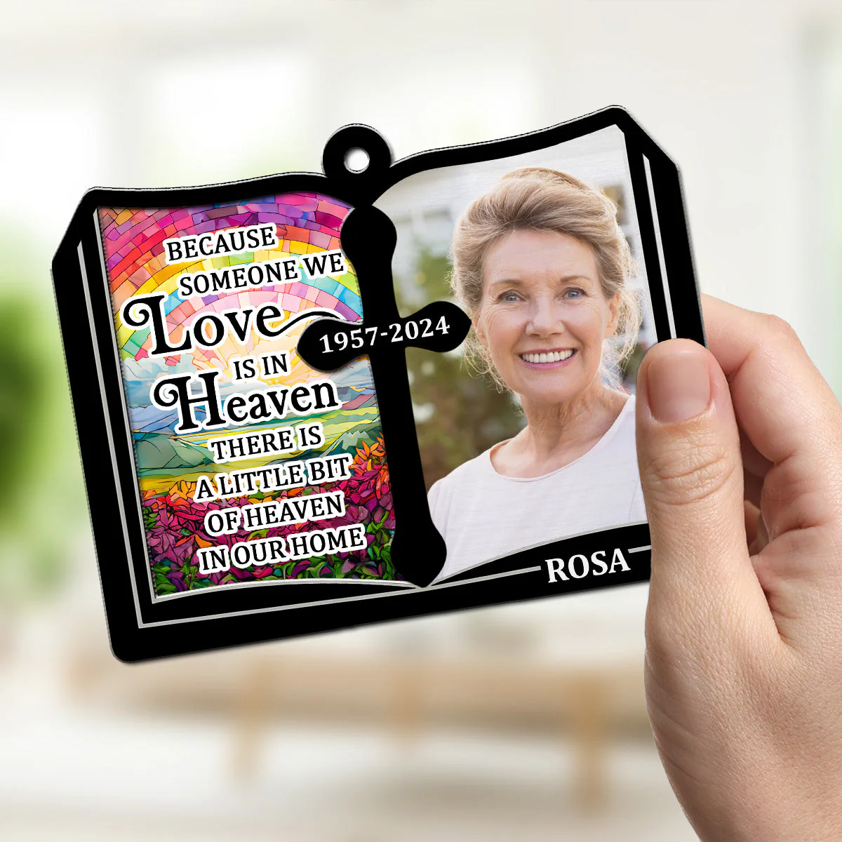 Even Though You Flew Away - Personalized Custom Suncatcher - Image 3