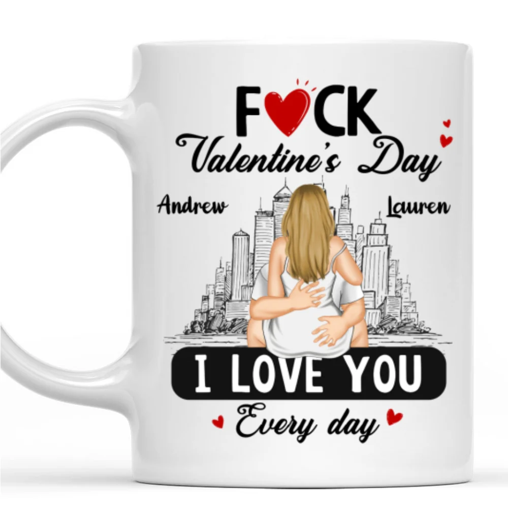 Every Day Is Our Valentine - Personalized Custom Coffee Mug - Image 7