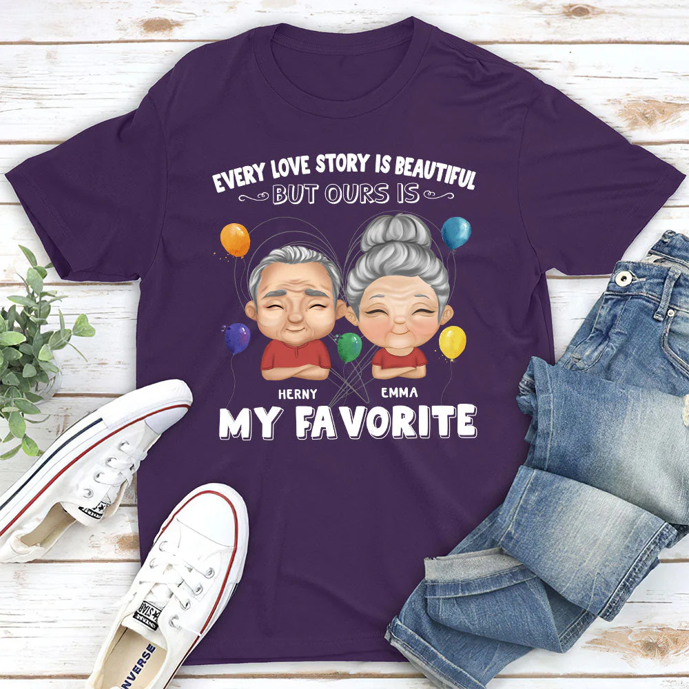 Every Love Story Is Beautiful - Personalized Custom Classic T-shirt - Image 4