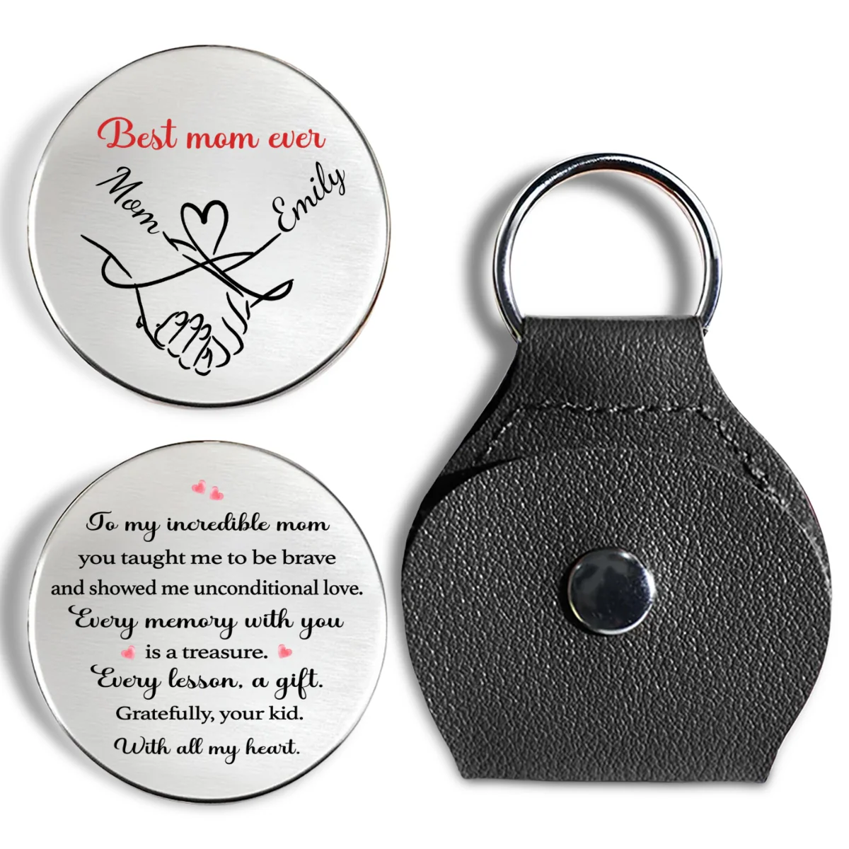 Every Memory With You Is A Treasure - Personalized Custom Pocket Hug - Image 7