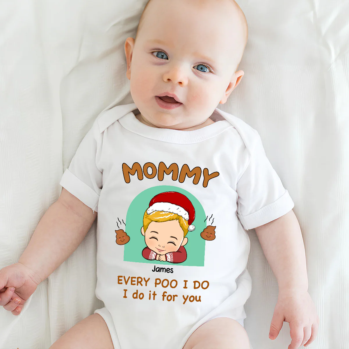 Every Poo I Do I Do It For You - Personalized Custom Baby Onesie - Image 5