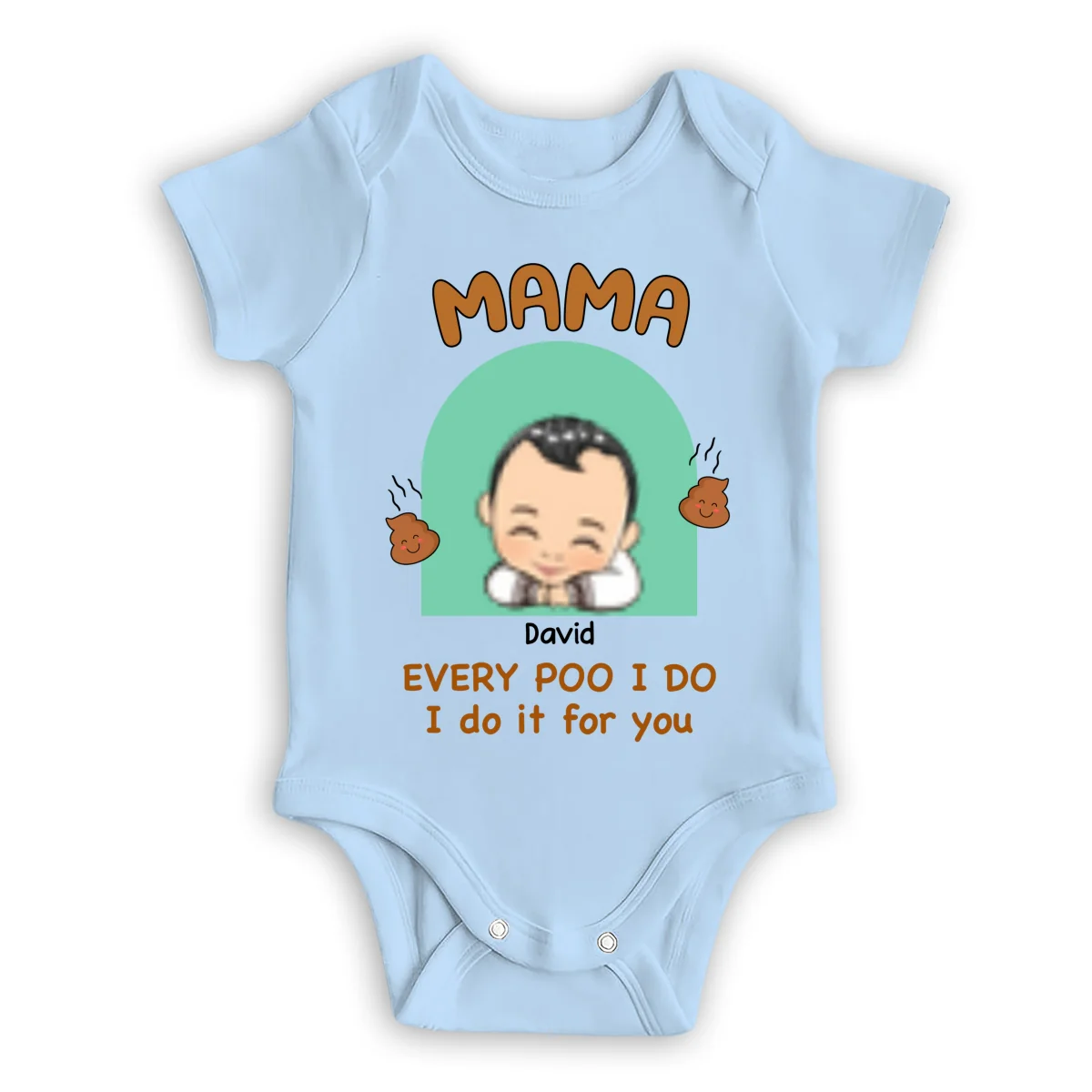 Every Poo I Do I Do It For You - Personalized Custom Baby Onesie - Image 8