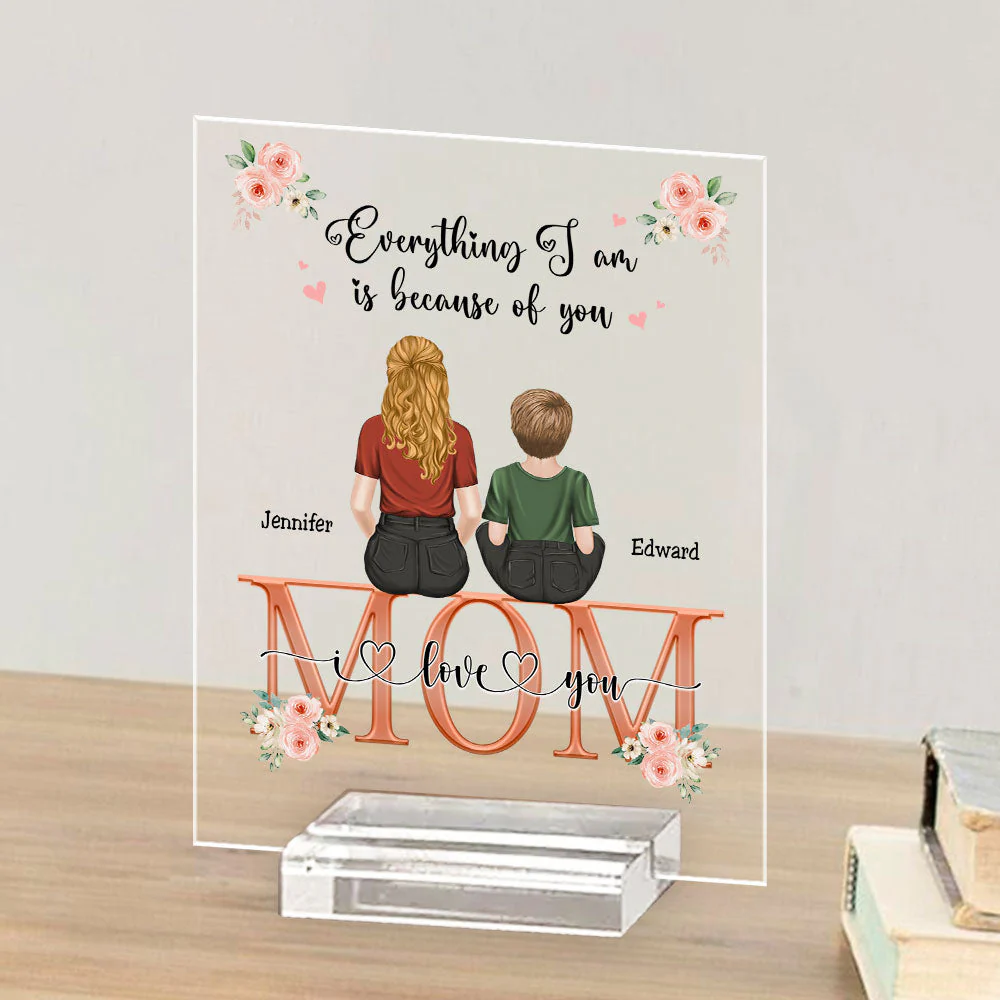Everything I Am - Personalized Custom Acrylic Plaque With Base - Image 3