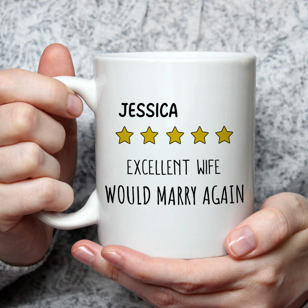 Excellent Wife - Personalized Custom Coffee Mug - Image 3