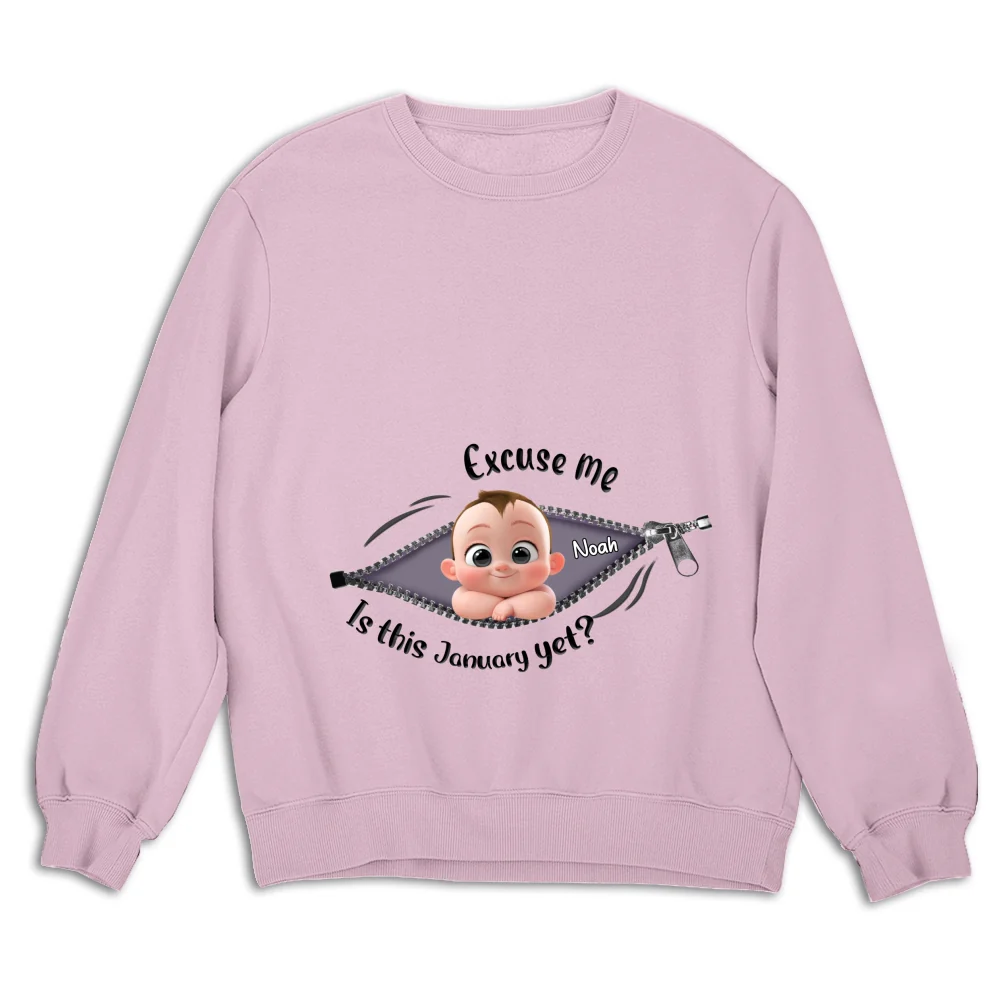 Expecting Parents Excuse Me Is It Yet - Personalized Custom Shirt - Image 15