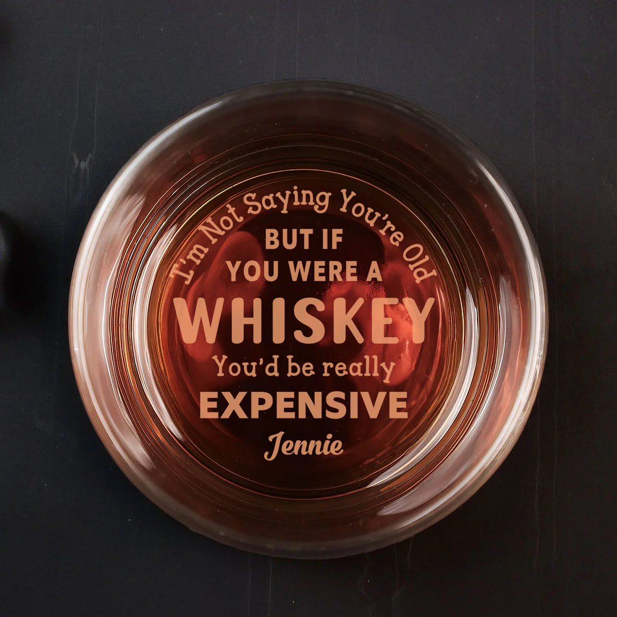 Expensive whiskey - Personalized Custom Engraved Whiskey Glass - Image 2