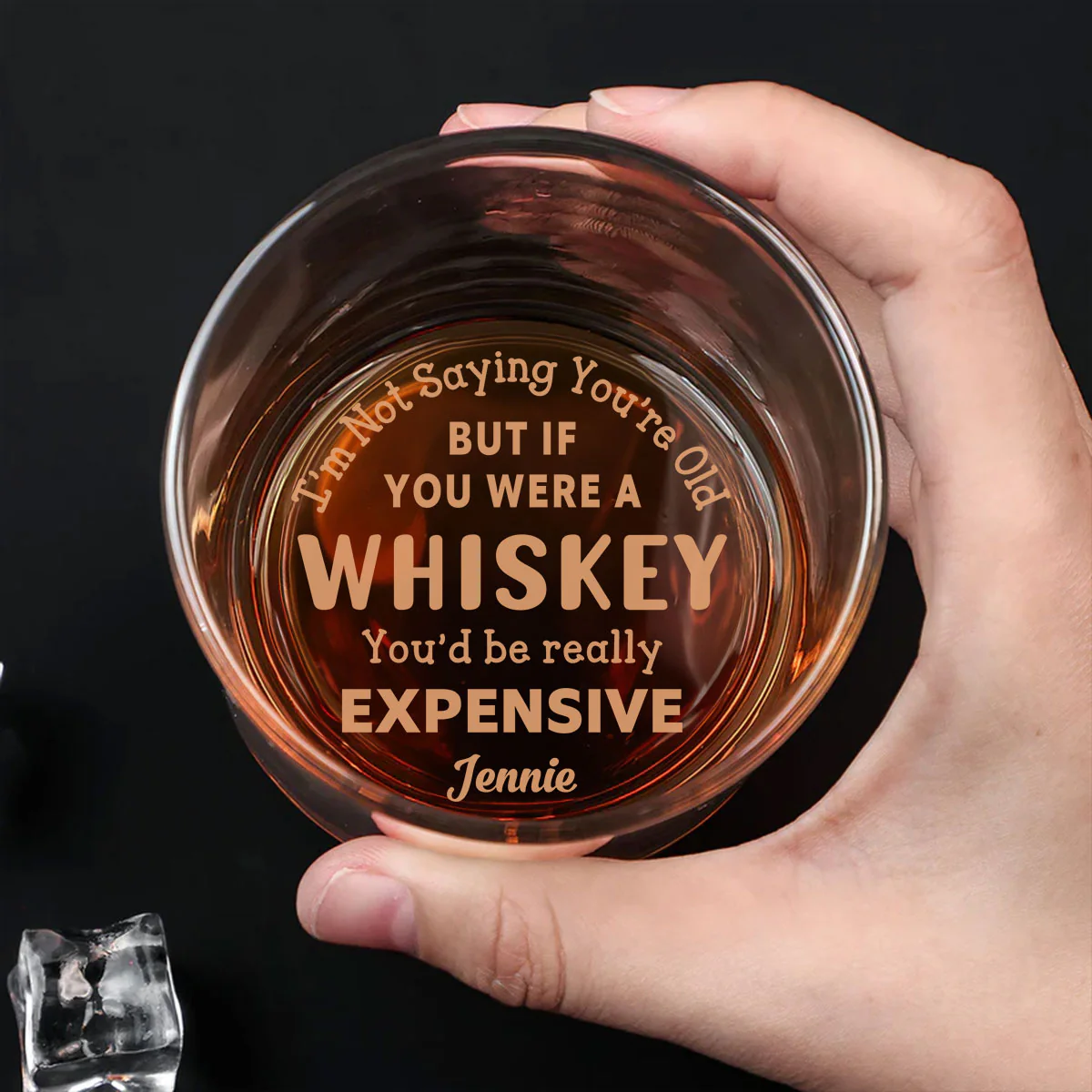 Expensive whiskey - Personalized Custom Engraved Whiskey Glass - Image 4