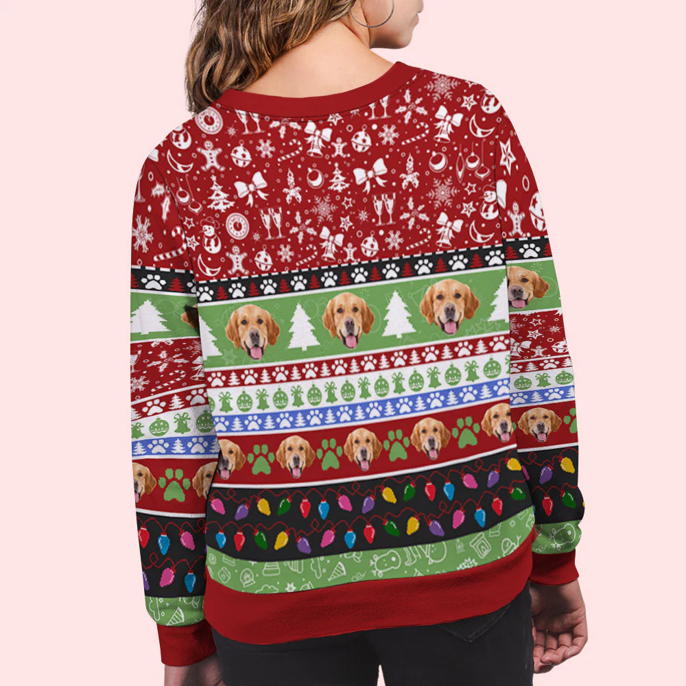 Facing You - Personalized Custom All-Over-Print Sweatshirt - Image 4