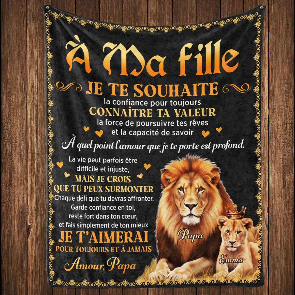 Fais Simplement De Ton Mieux – Couverture Polaire Personnalisée - Image 4