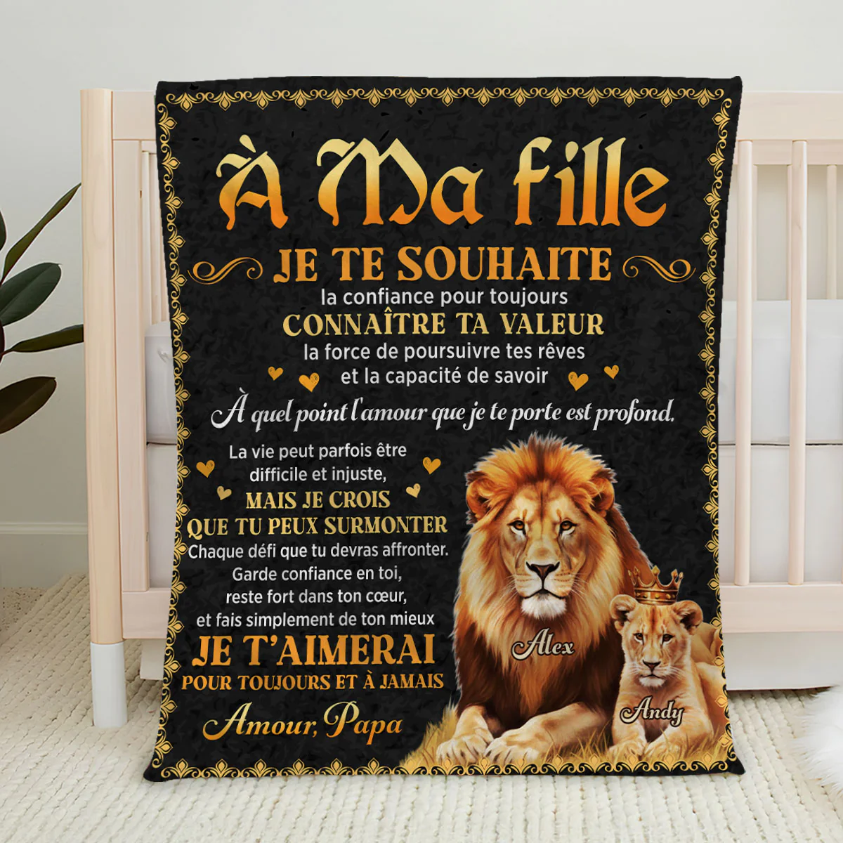 Fais Simplement De Ton Mieux – Couverture Polaire Personnalisée - Image 5