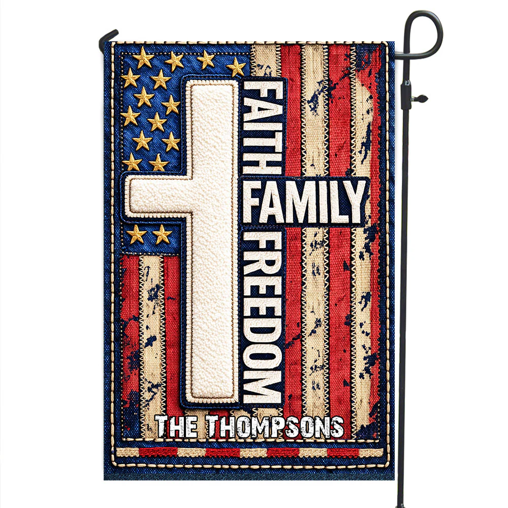 Faith Freedom - Personalized Custom Flag