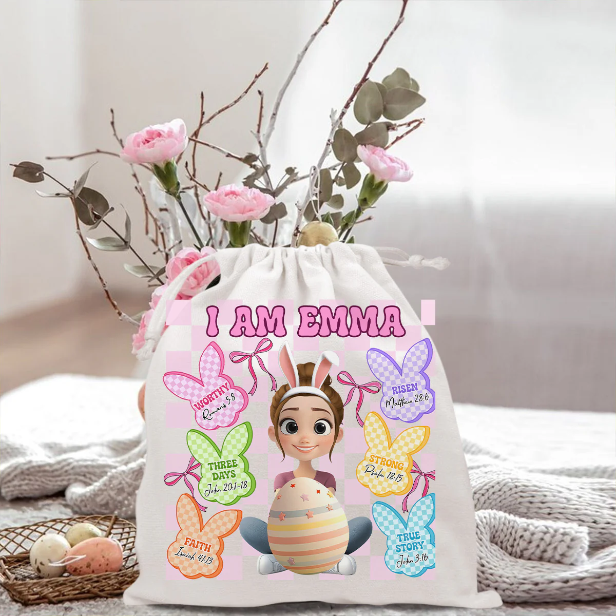Faithful Easter Bunnies - Personalized Custom Favor Bag - Image 3