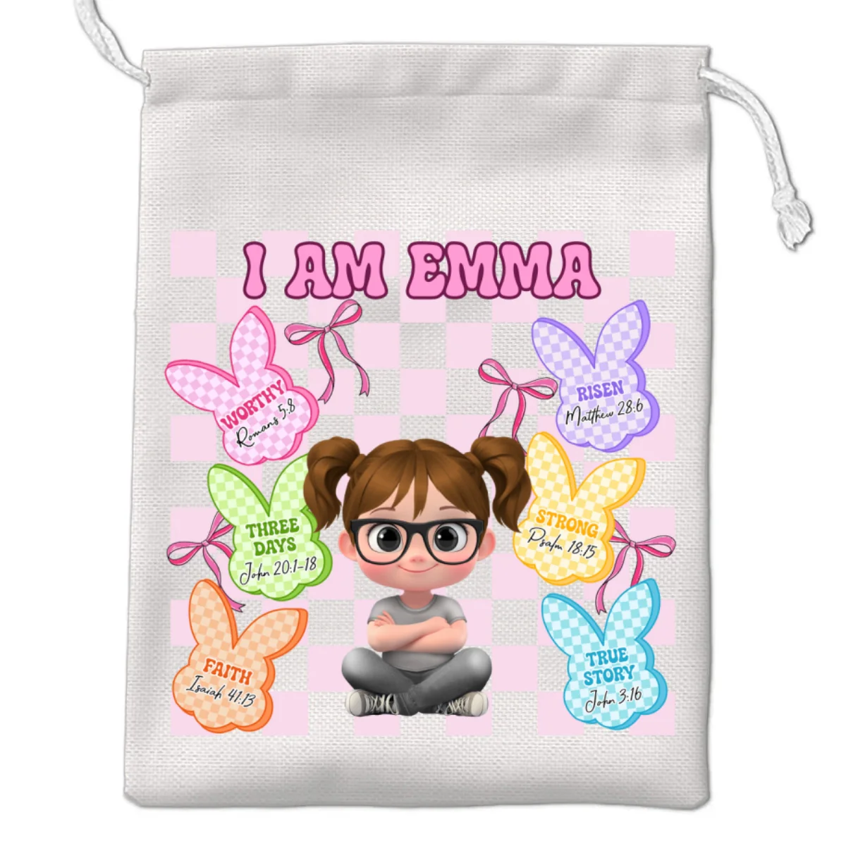 Faithful Easter Bunnies - Personalized Custom Favor Bag - Image 6