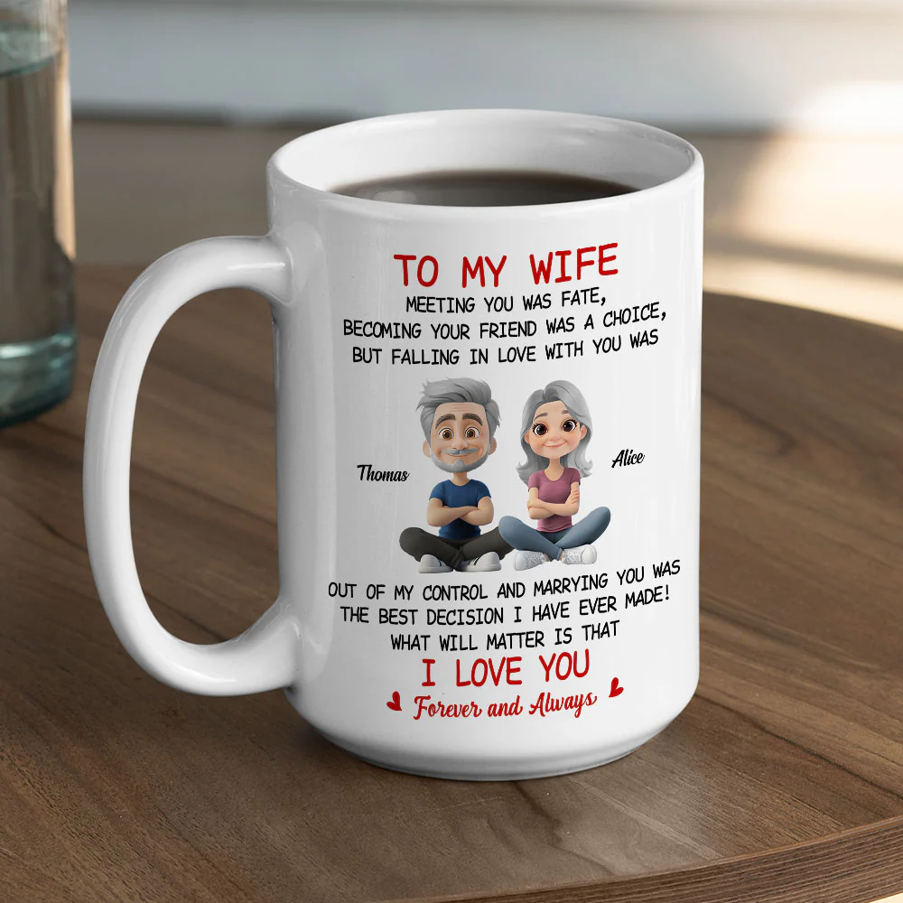 Falling In Love With You - Personalized Custom Coffee Mug - Image 5