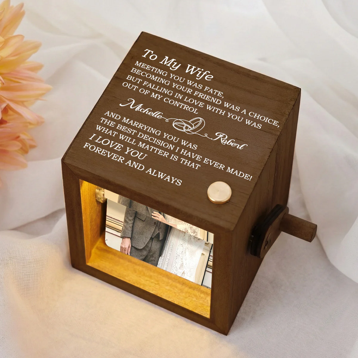 Falling In Love With You - Personalized Custom Photo Flipbook Animation Box - Image 2