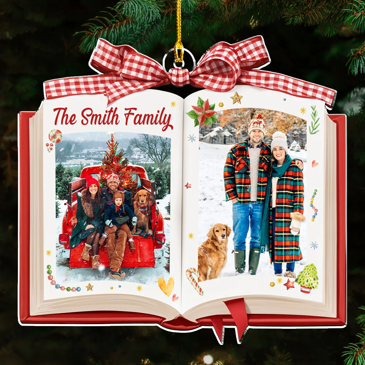Family 2024 - Personalized Custom Acrylic Ornament - Image 2