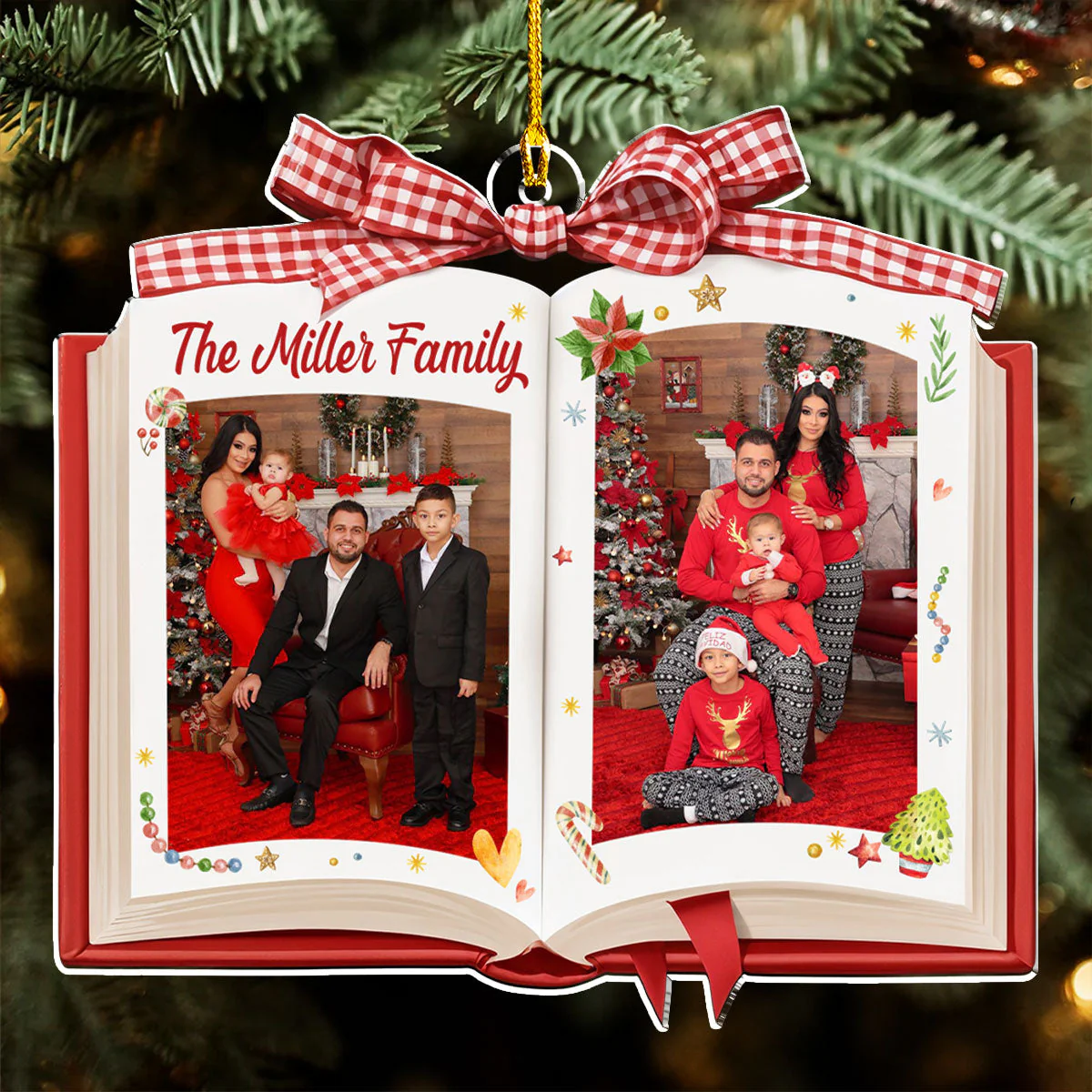 Family 2024 - Personalized Custom Acrylic Ornament - Image 4